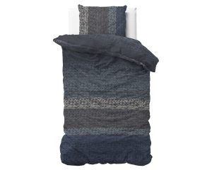 Dreamhouse Flanel Gradient Knits Blauw 140 x 220 cm