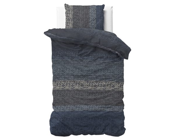 Dreamhouse Flanel Gradient Knits Blauw 140 x 220 cm