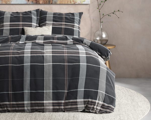 Dreamhouse DH Flanel Bruce Taupe 140 x 220 cm - Afbeelding 3