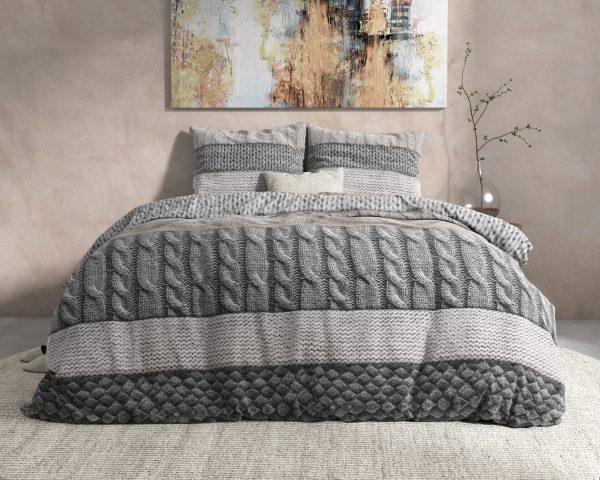 Dreamhouse Flanel Elin Taupe 140 x 220 cm - Afbeelding 5