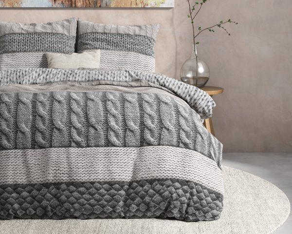 Dreamhouse Flanel Elin Taupe 140 x 220 cm - Afbeelding 3