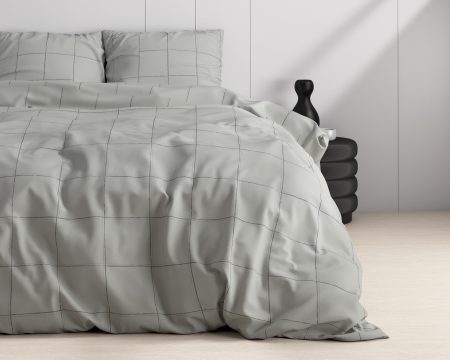 Dreamhouse Deep check Grey 240 x 220 cm