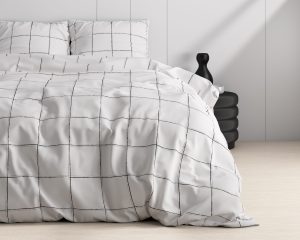 Dreamhouse Deep check White 240 x 220 cm