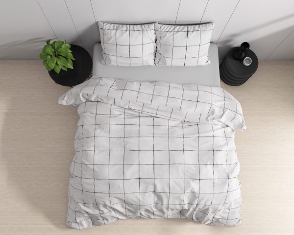 Dreamhouse Deep check White 240 x 220 cm - Afbeelding 2