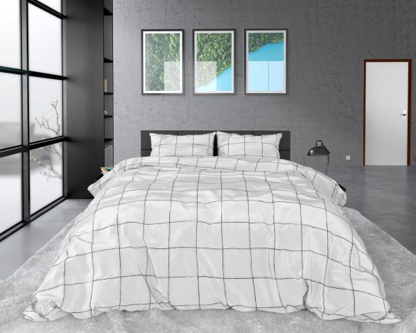 Dreamhouse Deep check White 240 x 220 cm - Afbeelding 3