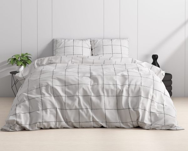 Dreamhouse Deep check White 240 x 220 cm - Afbeelding 4