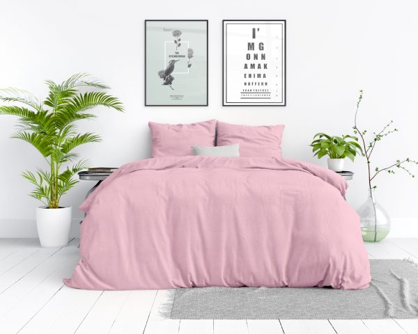Dreamhouse Stone washed Pink 140 x 220 cm - Afbeelding 4
