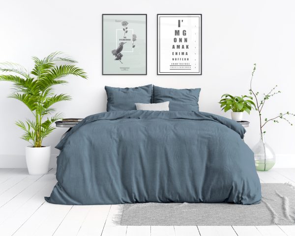 Dreamhouse Stone Washed Blauw 2 Pack 135 x 200 cm - Afbeelding 2