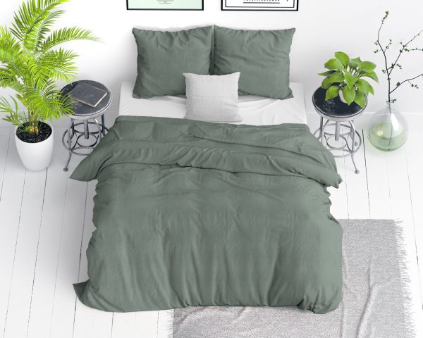 Dreamhouse Stone Washed Groen 135 x 200 cm - Afbeelding 2