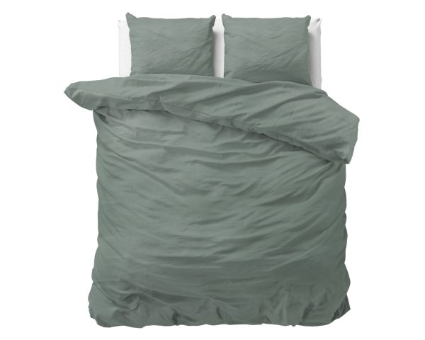 Dreamhouse Stone Washed Groen 135 x 200 cm
