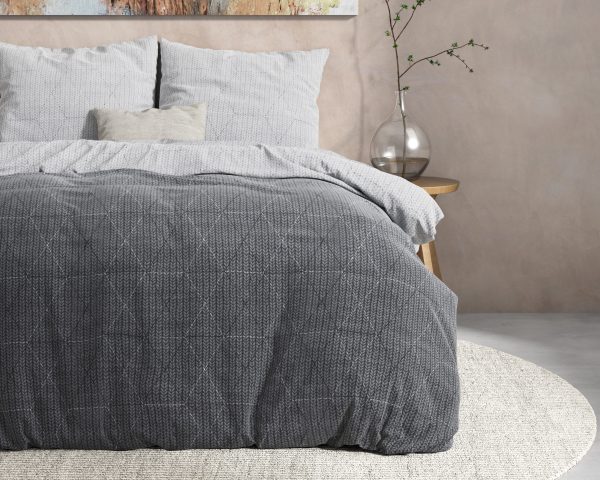 Dreamhouse DH Flanel Quinn Antraciet 240 x 220 cm - Afbeelding 3