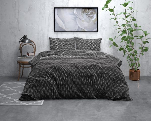 Sleeptime Flanel Cheng Antraciet 200 x 200/220 cm - Afbeelding 5