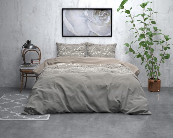 Sleeptime Flanel Love and Relax Taupe 200 x 200/220 cm - Afbeelding 5