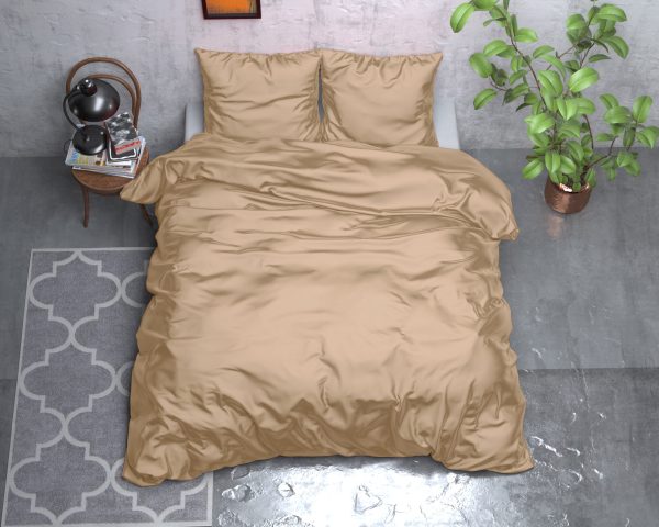 Sleeptime Beauty Skin Care Dekbedovertrek Taupe 200 x 220 cm - Afbeelding 2