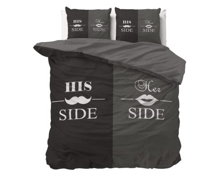 Sleeptime His and Her side 3 Zwart 200x220 cm
