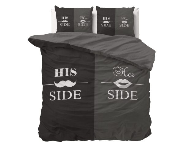 Sleeptime His and Her side 3 Zwart 200x220 cm