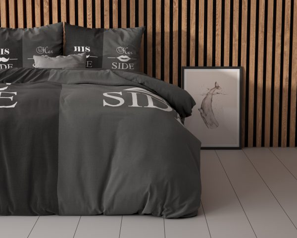 Sleeptime His and Her side 3 Zwart 200x220 cm - Afbeelding 3