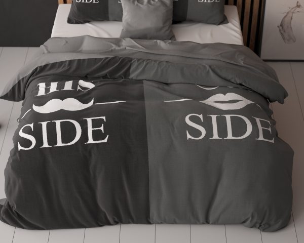 Sleeptime His and Her side 3 Zwart 200x220 cm - Afbeelding 5