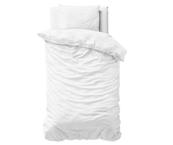 Primaviera Deluxe Uni Satijn Dekbedovertrek Wit 140 x 200/220 cm