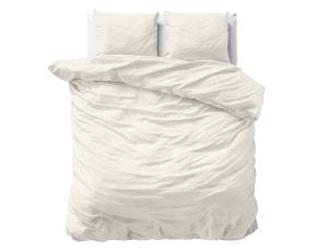 Primaviera Deluxe Uni Satijn Dekbedovertrek Creme 240 x 200/220 cm