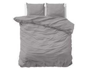 Primaviera Deluxe Uni Satijn Dekbedovertrek Grijs 240 x 200/220 cm