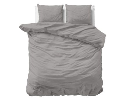 Primaviera Deluxe Uni Satijn Dekbedovertrek Grijs 240 x 200/220 cm