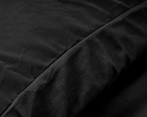 Sleeptime Velvet Uni Dekbedovertrek Zwart 240 x 220 cm - Afbeelding 3