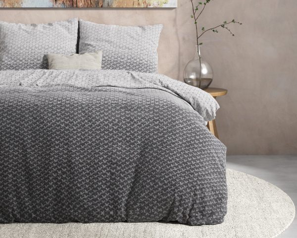 Dreamhouse DH Flanel Tamar Grey 140 x 220 cm - Afbeelding 3