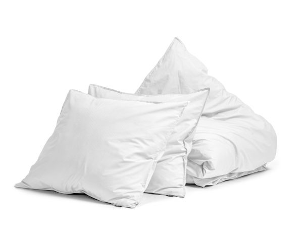 Primaviera Deluxe Egyptisch Katoen Uni Dekbedovertrek Wit 200 x 200/260 cm - Afbeelding 5