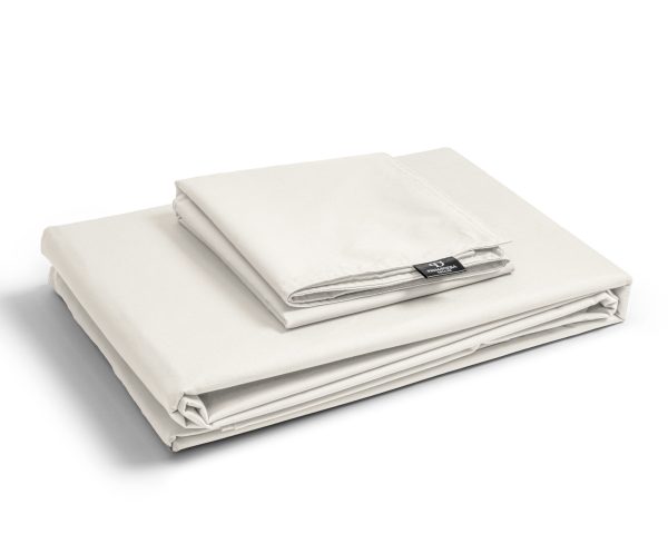 Primaviera Deluxe Egyptisch Katoen Uni Dekbedovertrek Creme 135 x 200 cm - Afbeelding 3