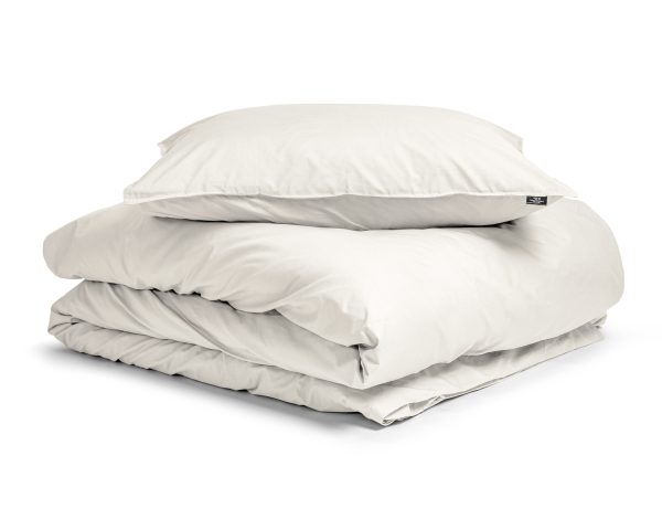 Primaviera Deluxe Egyptisch Katoen Uni Dekbedovertrek Creme 140 x 200/260 cm