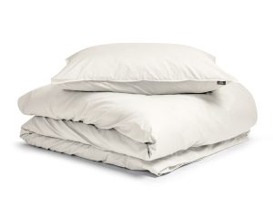 Primaviera Deluxe Egyptisch Katoen Uni Dekbedovertrek Creme 135 x 200 cm
