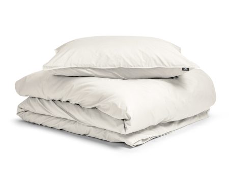 Primaviera Deluxe Egyptisch Katoen Uni Dekbedovertrek Creme 135 x 200 cm
