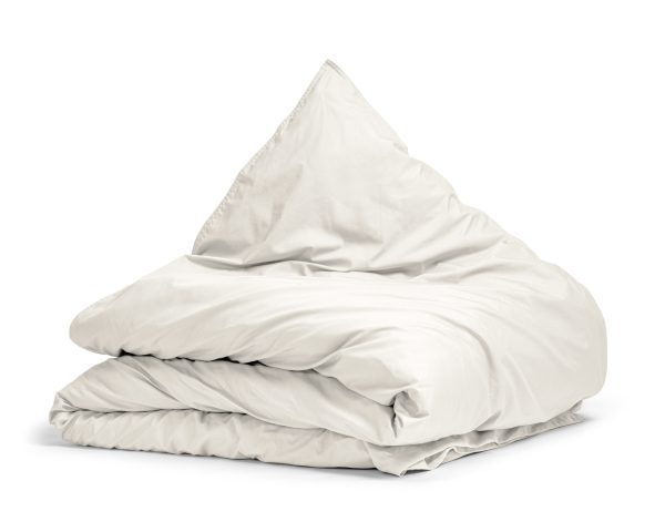 Primaviera Deluxe Egyptisch Katoen Uni Dekbedovertrek Creme 140 x 200/260 cm - Afbeelding 5