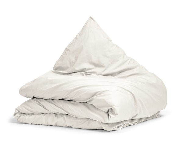 Primaviera Deluxe Egyptisch Katoen Uni Dekbedovertrek Creme 135 x 200 cm - Afbeelding 4