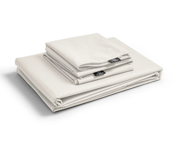 Primaviera Deluxe Egyptisch Katoen Uni Dekbedovertrek Creme 240 x 200/260 cm - Afbeelding 3