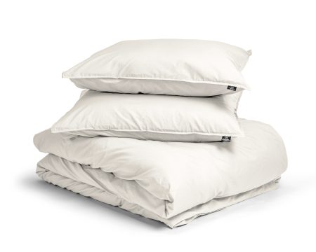 Primaviera Deluxe Egyptisch Katoen Uni Dekbedovertrek Creme 240 x 200/260 cm