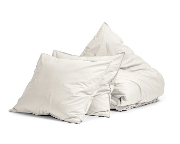 Primaviera Deluxe Egyptisch Katoen Uni Dekbedovertrek Creme 240 x 200/260 cm - Afbeelding 5