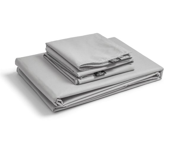 Primaviera Deluxe Egyptisch Katoen Uni Dekbedovertrek Grijs 200 x 200/260 cm - Afbeelding 3