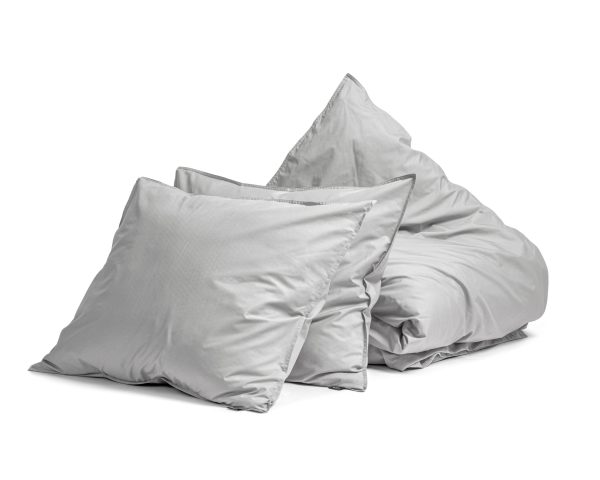 Primaviera Deluxe Egyptisch Katoen Uni Dekbedovertrek Grijs 200 x 200/260 cm - Afbeelding 5