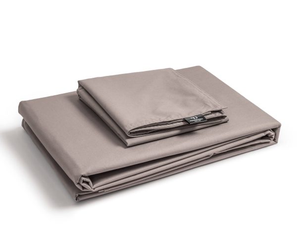 Primaviera Deluxe Egyptisch Katoen Uni Dekbedovertrek Taupe 135 x 200/260 cm - Afbeelding 3