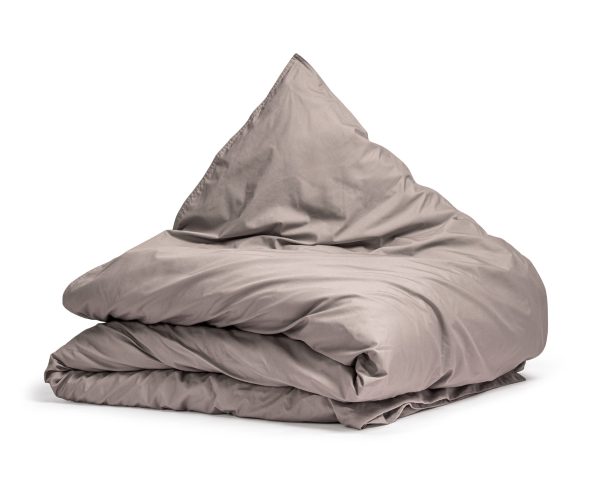 Primaviera Deluxe Egyptisch Katoen Uni Dekbedovertrek Taupe 135 x 200/260 cm - Afbeelding 5