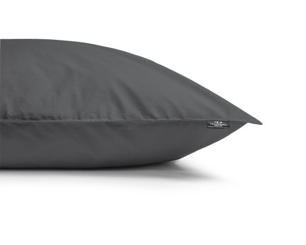 Primaviera Deluxe Egyptisch Katoen Uni Dekbedovertrek Antraciet 140 x 200/260 cm - Afbeelding 4