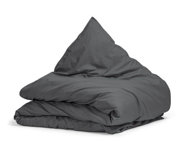 Primaviera Deluxe Egyptisch Katoen Uni Dekbedovertrek Antraciet 140 x 200/260 cm - Afbeelding 5