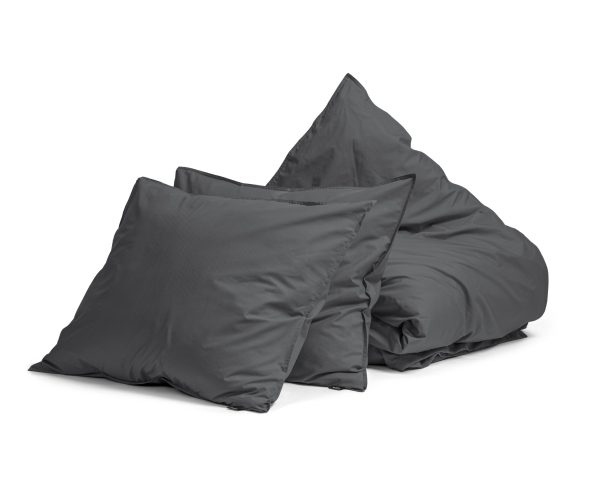 Primaviera Deluxe Egyptisch Katoen Uni Dekbedovertrek Antraciet 200 x 200/260 cm - Afbeelding 5