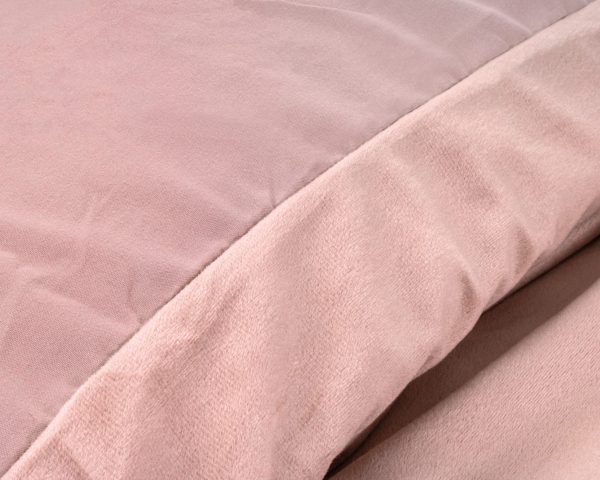 Sleeptime Velvet Uni Dekbedovertrek Roze 200 x 220 cm - Afbeelding 3