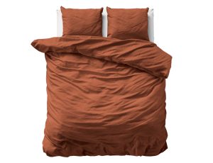 Primaviera Deluxe Uni Satijn Dekbedovertrek Bruin 240 x 200/220 cm