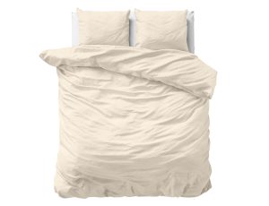 Primaviera Deluxe Uni Satijn Dekbedovertrek Zand 240 x 200/220 cm