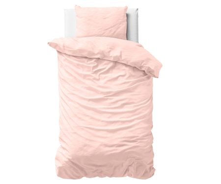 Primaviera Deluxe Uni Satijn Dekbedovertrek Roze 140 x 200/220 cm