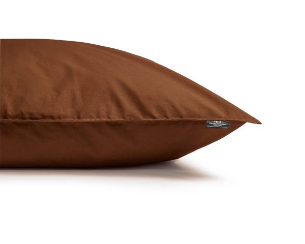 Primaviera Deluxe Egyptisch Katoen Uni Dekbedovertrek Bruin 140 x 200/260 cm - Afbeelding 4